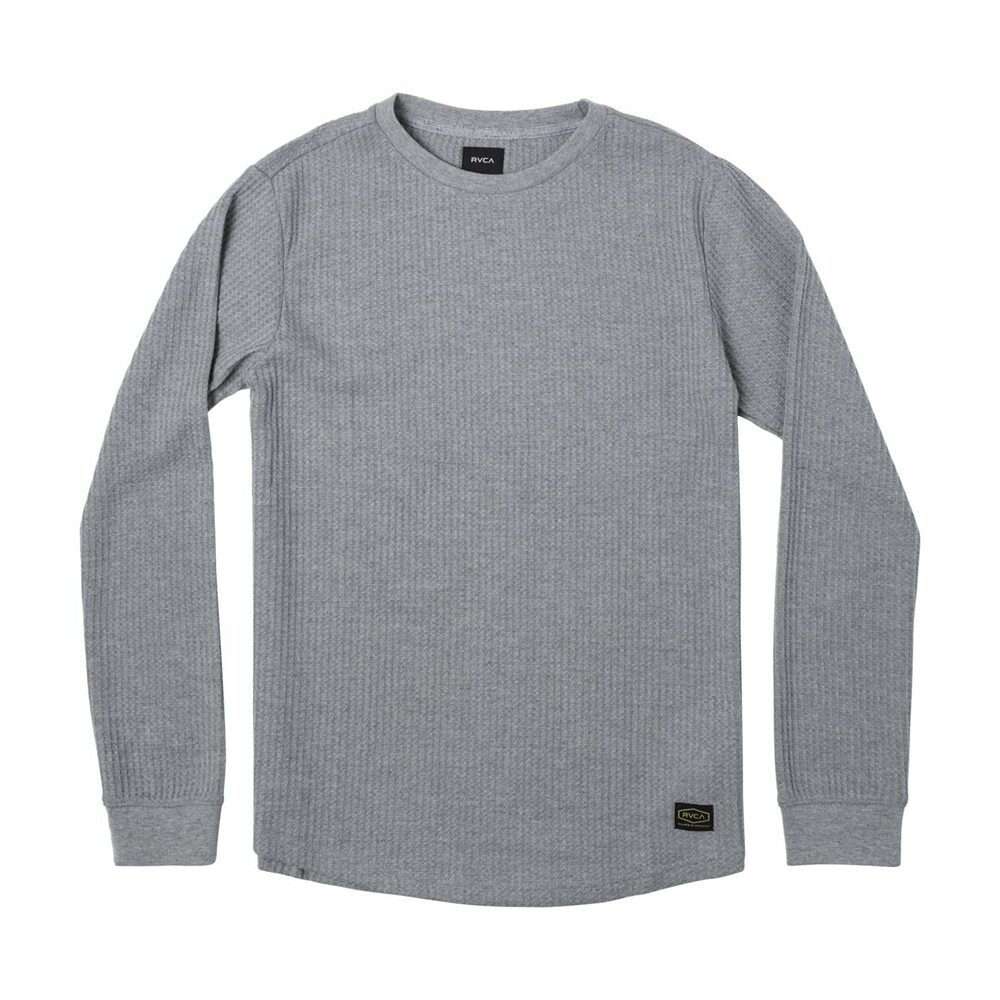 RVCA Men's Long Sleeve Thermal Tee - Gray